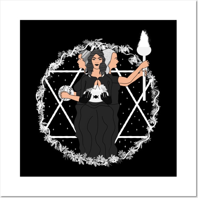 Hecate Goddess Moon Witchcraft Witch Wall Art by Manzo Carey